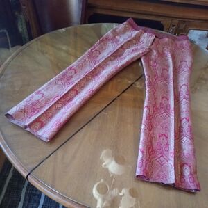 INC International Concepts Pink and Gold Boot Cut Pants